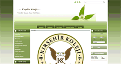 Desktop Screenshot of kirsehirkoleji.com