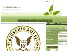 Tablet Screenshot of kirsehirkoleji.com